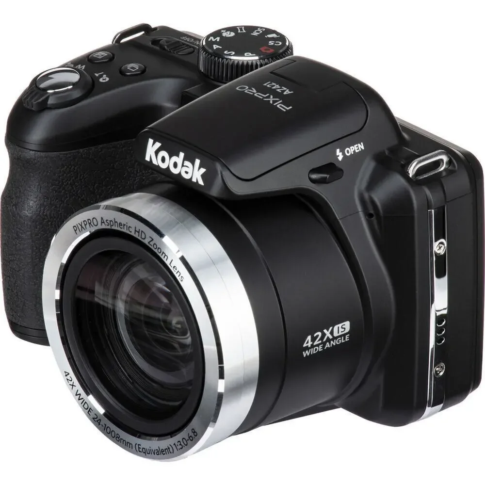 Kodak PIXPRO AZ421 Digital Camera (Black) Withcase,Memory,ExtraBattery,Tripod